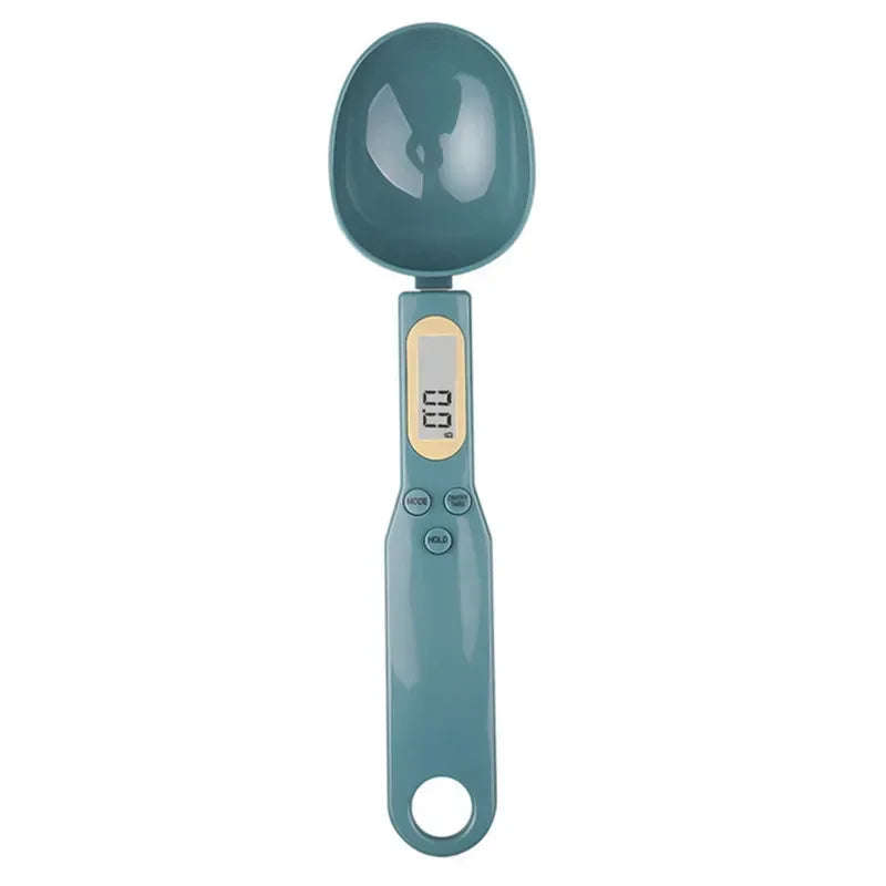 Electric Weight Measuring Spoon with LCD Digital Kitchen Scale - eliteva - Emerald Green