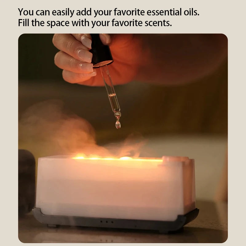 Air Flame Humidifier - eliteva - White