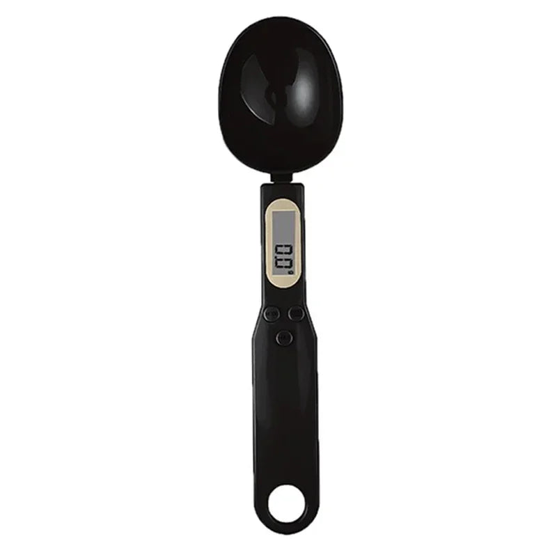 Electric Weight Measuring Spoon with LCD Digital Kitchen Scale - eliteva - Black