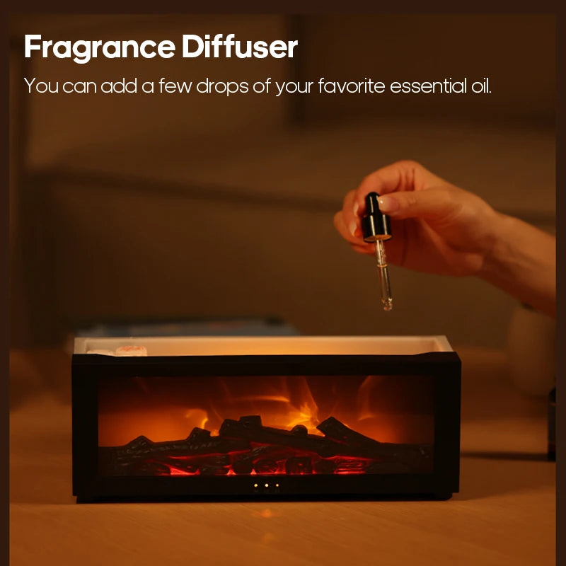 Fireplace Air Humidifier - eliteva - White